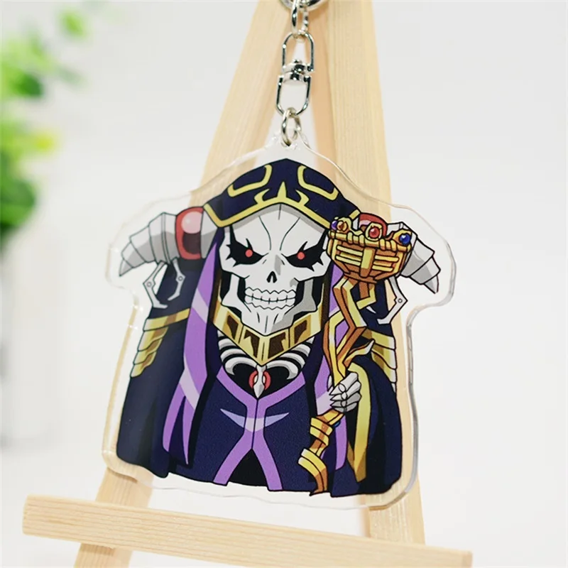 anime-overlord-acrilico-ainz-ooal-vestido-albedo-hamusuke-figura-chaveiro-pingente-cosplay-charme-mochila-dos-desenhos-animados-chaveiro-presente-de-natal