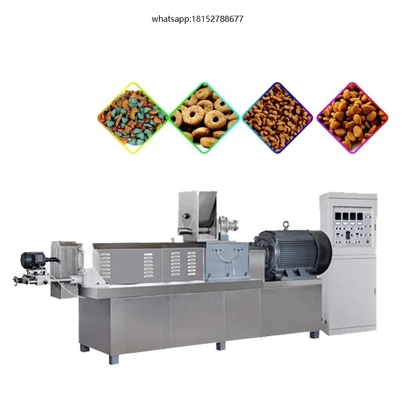 Dry Dog Food Processing Production Line Dog Pet Extruded Food Making Machine Dry Dog Food Machinery Line