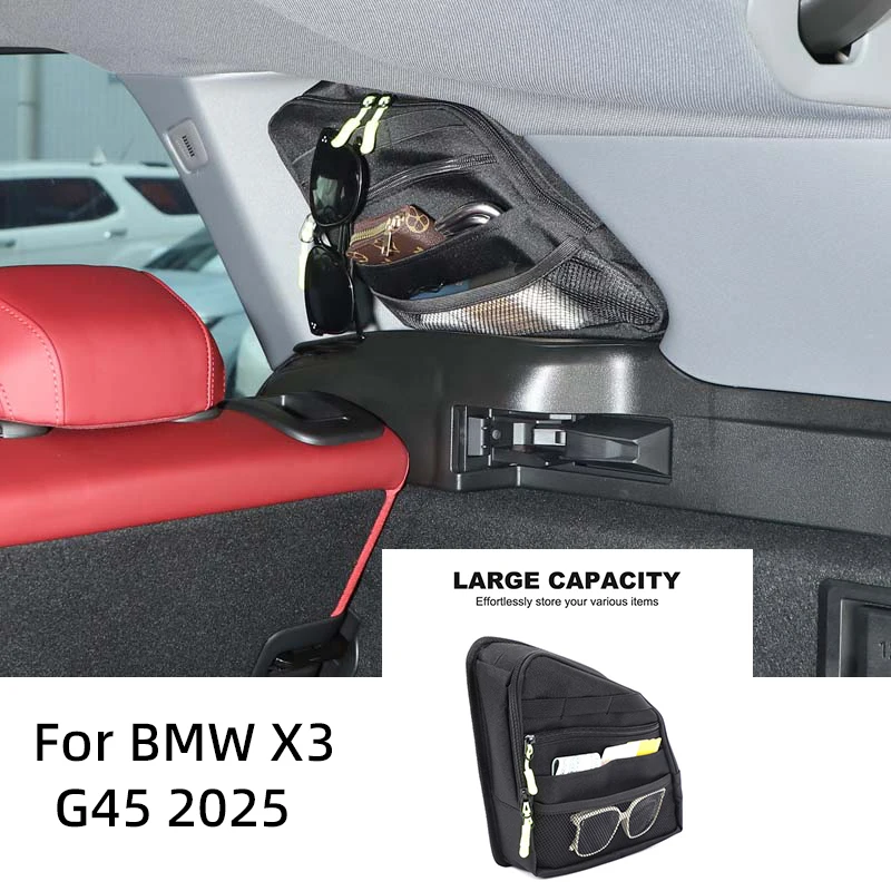 

For BMW X3 G45 2025 trunk storage bag, hanging bag on both sides of the window, car trunk organizer accessories, car accessories