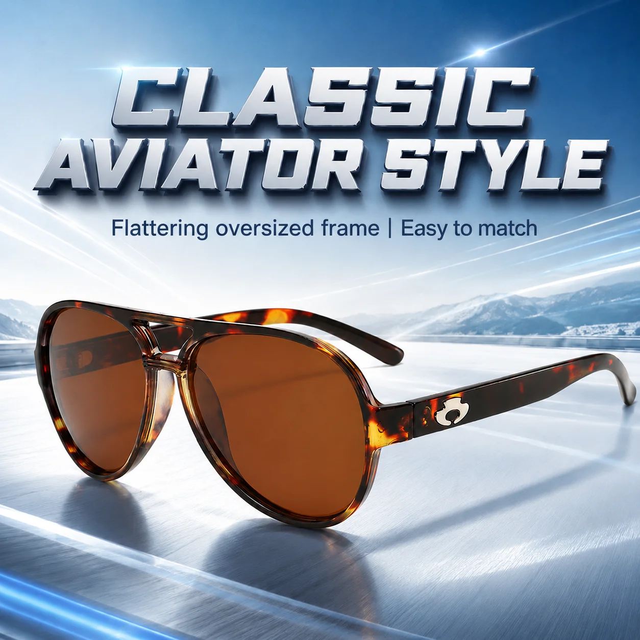 Gafas de Sol Polarizadas BLUE OTTER Estilo Aviador para Hombre y Mujer, Protección UV400, para Deportes al Aire Libre, Pesca, Ciclismo, Running, Senderismo, con Caja BT04