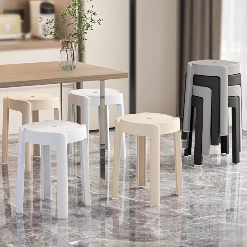 

Economic Plastic Home Furniture Space Saving Minimalist Modern Chair Living Room Dining Chairs Cadeiras Sala De Jantar Stool