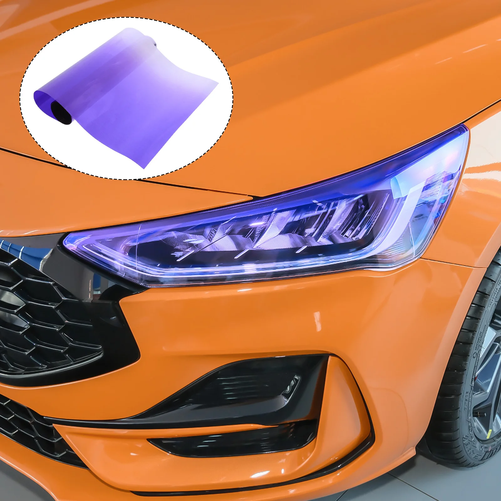 

1 Roll Car Light Tint Film Headlight Tail Light Lamp Tinting Film Sheet DIY Easy Cut Bubble Free Headlight Taillight Protection