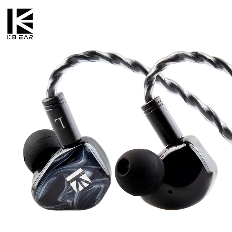 

KBEAR KB01 Headphones 10MM Beryllium Diaphragm Dynamic Drivers Earphone Noise Cancelling Earbuds Sport In-ear Headset Monitor KZ