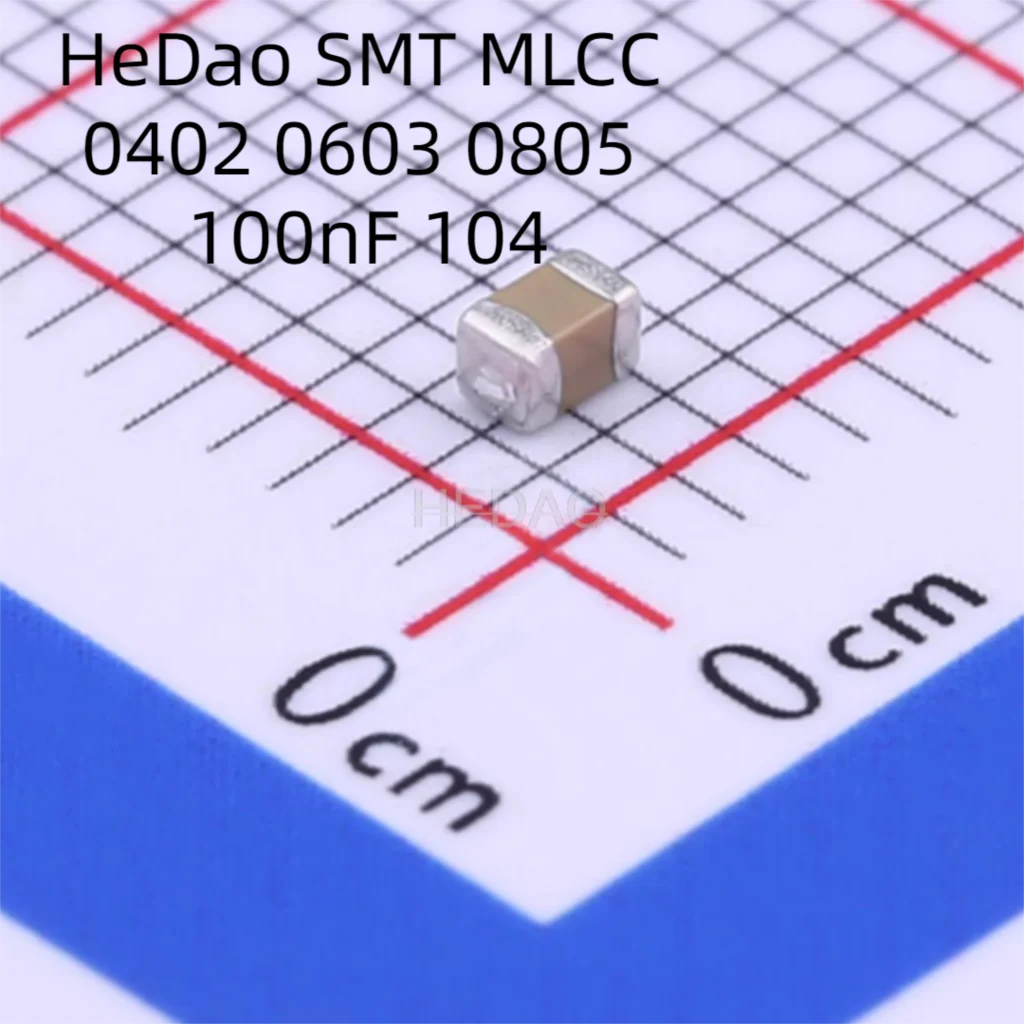 

HeDao 4000pcs SMT Capacitor 0402 0603 0805 100NF 0.1UF 10% 25V 50V 100V 104K