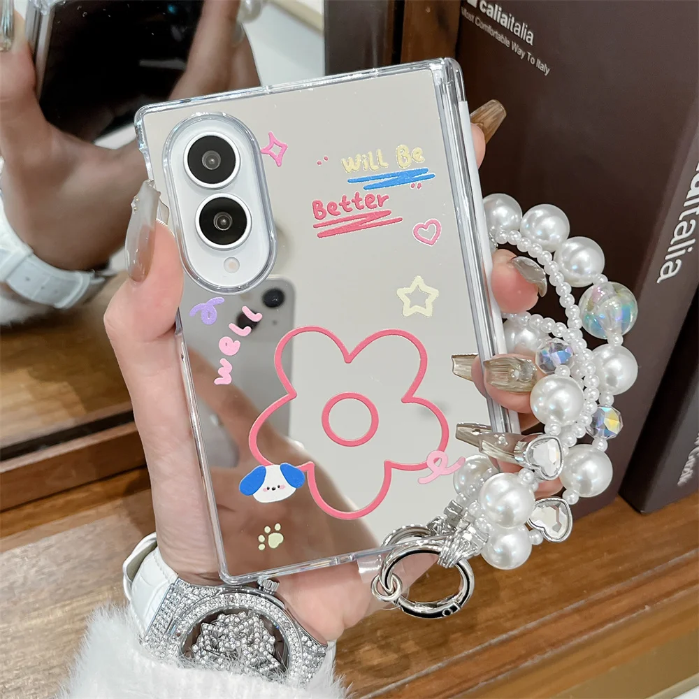 Color Polka Dot Girl Magnetic Phone Case For Samsung Galaxy Z Fold 8 Ultra Z Fold 7 6 5 4 3 Shockproof Folding Cover For Women