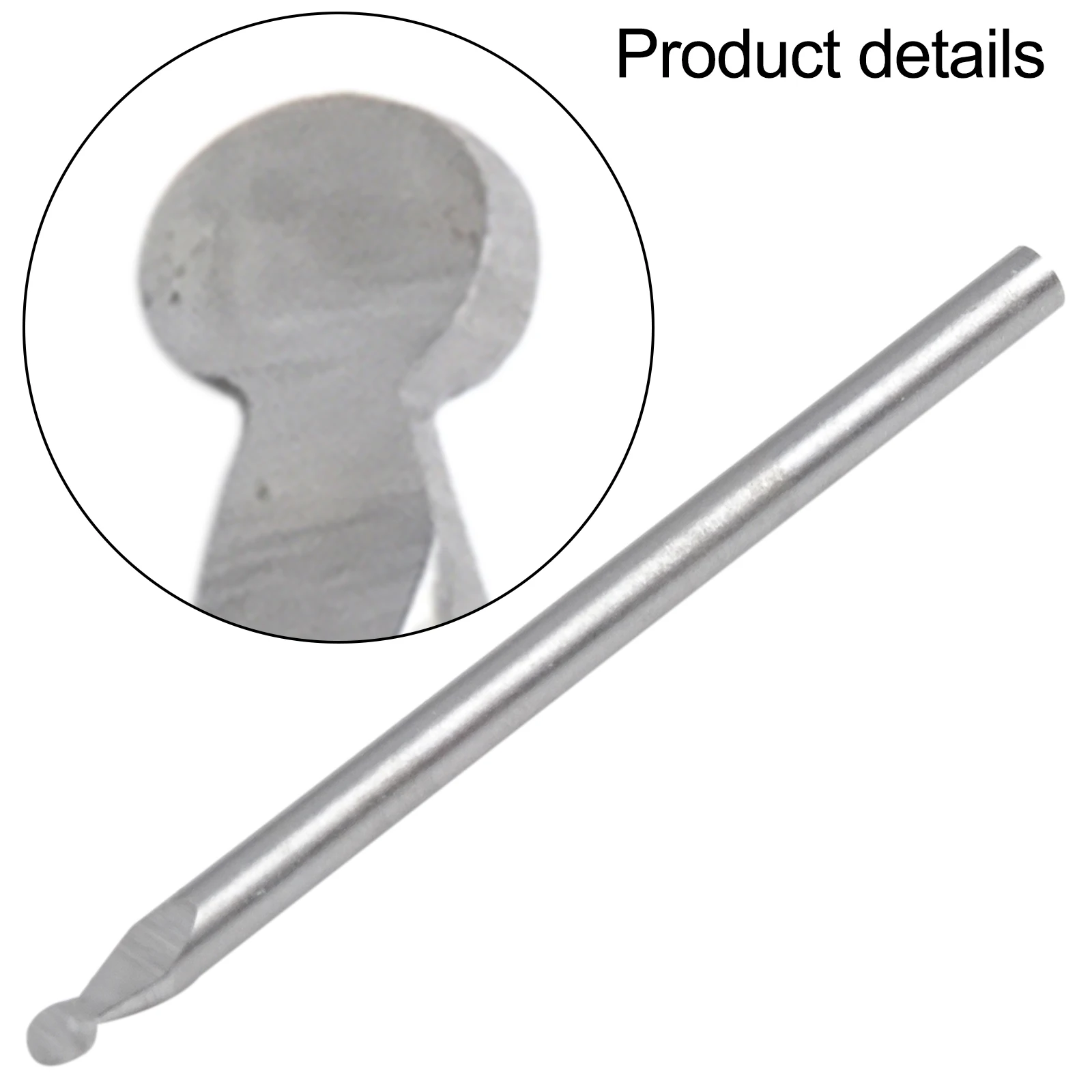 3mm Milling Cutter Drill Bit Round Cutter Carving Wood Carving Electric Grinding Embryo Making White Steel Milling Cutter Head