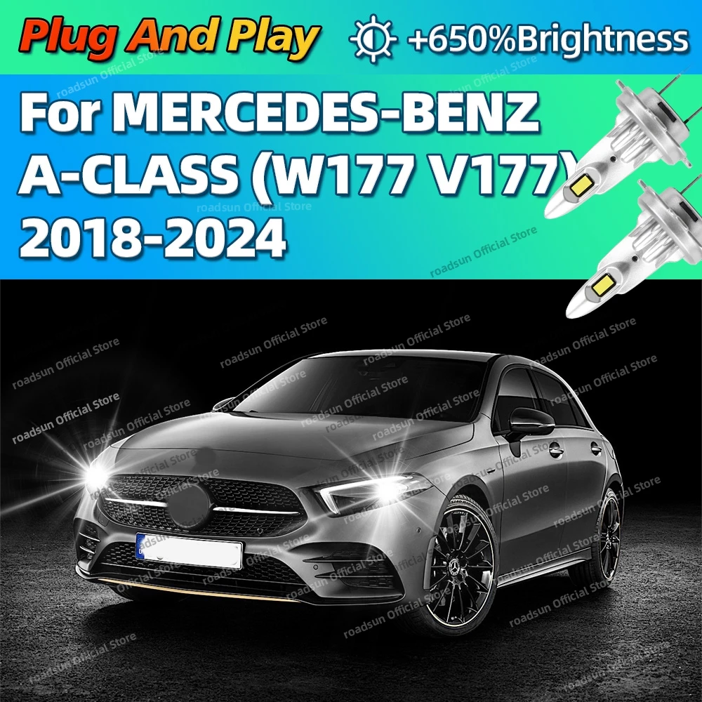 

2/4 шт. мощные автомобильные светодиодные фонари 160 Вт для MERCEDES-BENZ A-CLASS W177 V177 2018-2024 2019 2020 2021 2022 2023