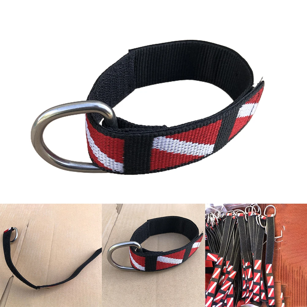 Adjustable Scuba Diving Padded Wrist Strap Band Hanging Lanyard With D Ring Wrist Band Bracelet Watchband Pool Accessories