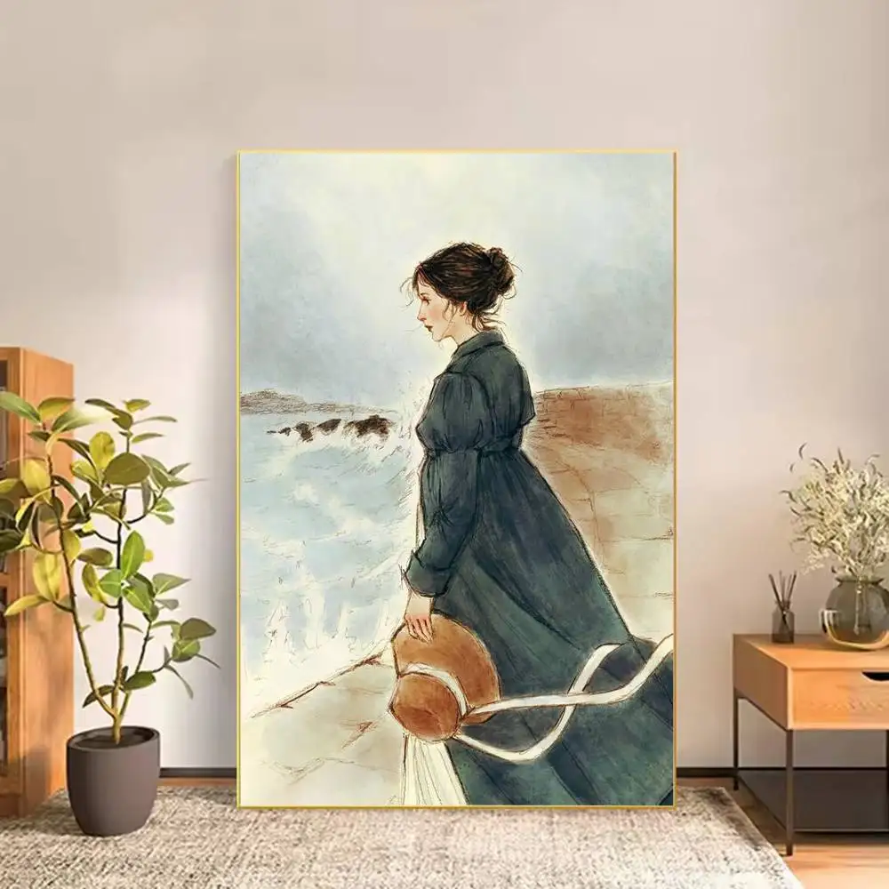 Classic P-Pride and P-Prejudice Poster Versatile HD Waterproof Wall Art Self-Adhesive Decor for Any Space Ideal Gift