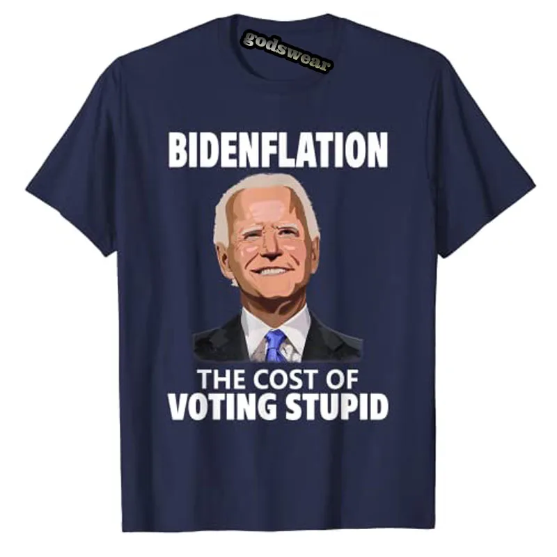 Joe Biden Inflation, Bidenflation The Cost of Voting Stupid T-Shirt Funny Political Jokes Tee Tops Men Clothing