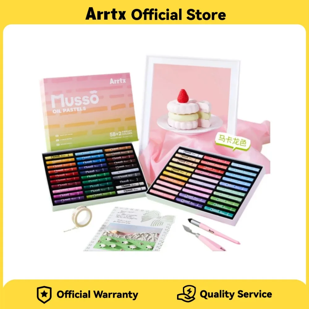 ARRTX Oil Pastel Academy Grade MUSSO AOP-S0260 Soft 60 Colors Two-Color System