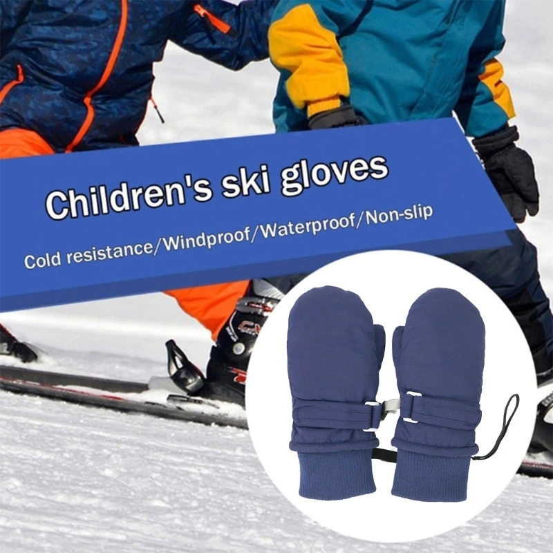 Winterhandschuhe für Babys und Kleinkinder, stilvolle wasserdichte Skihandschuhe, warme Fäustlinge für Jungen und Mädchen, für