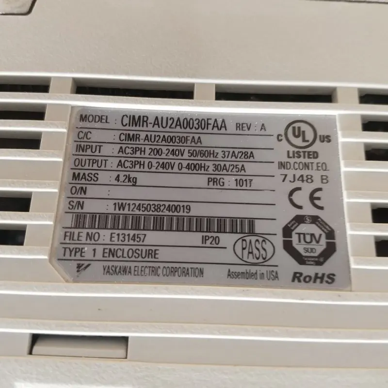 CIMR-AU2A0030FAA Yaskawa A1000 Inverter In Stock Fast Shipping 1 Year Warranty