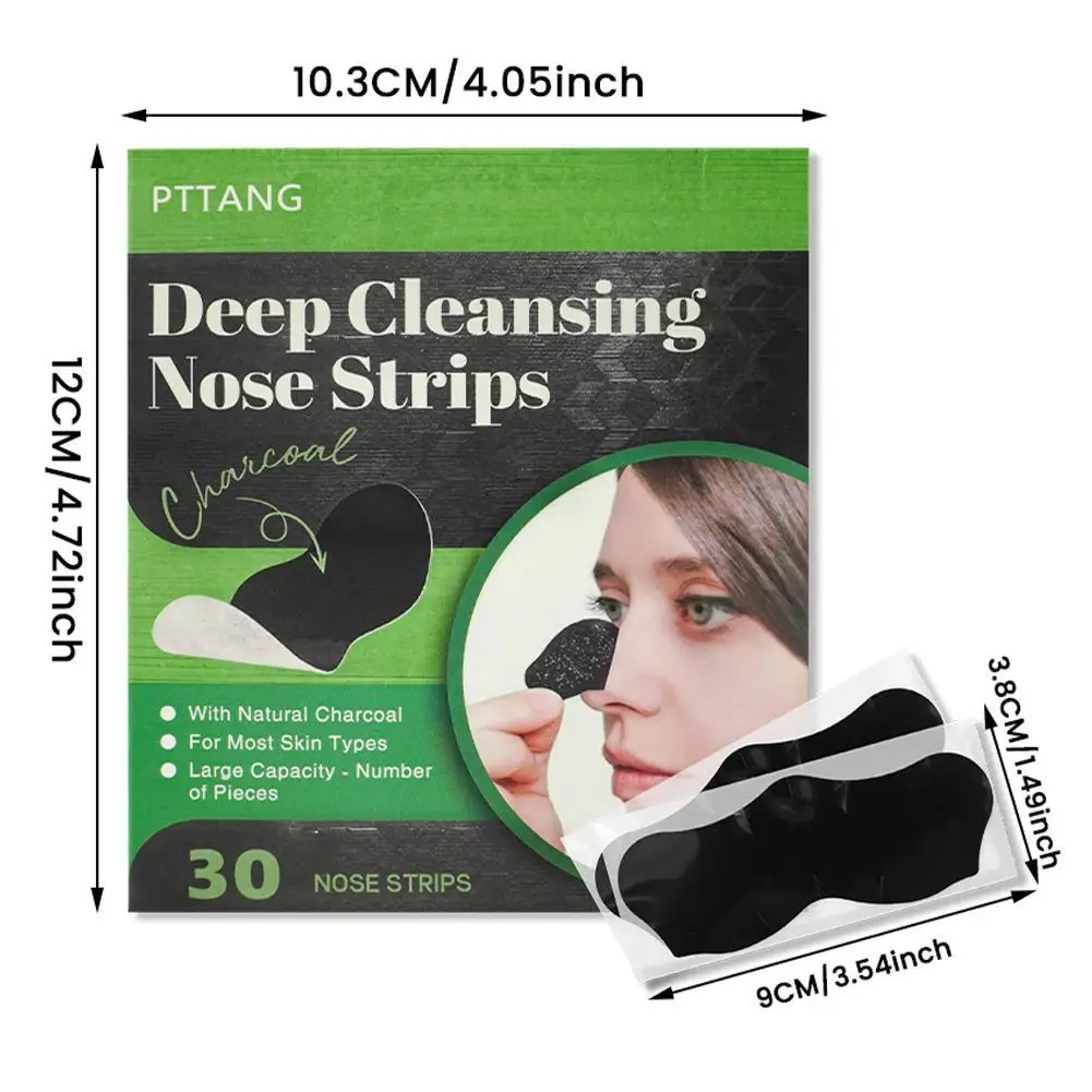 

30pcs/boxed Black Removal Mask Removes nose lines Deep shrink clean pores Nose Black Removal sticker Skin care mask patch set