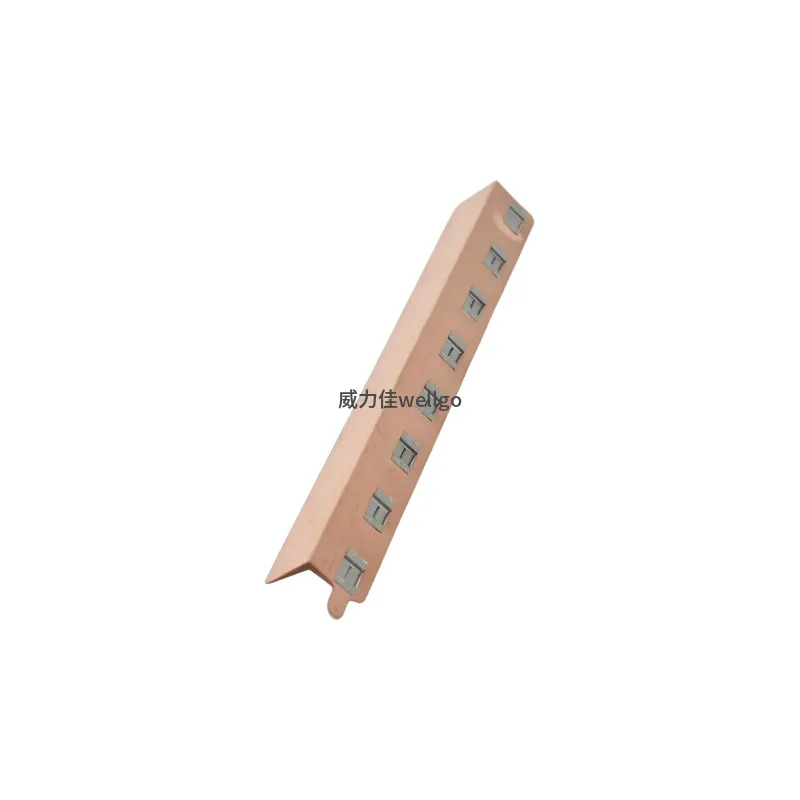 Battery Connector High Current Easy Spot Welding Red Copper 1 * 8 21700 Copper Nickel Busbar