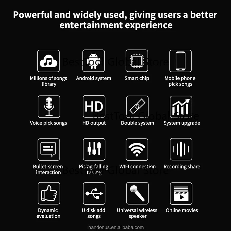 

18.5 Inch 5 In 1 4TB Portable Karaoke Machine 2026 New Home KTV Theater System