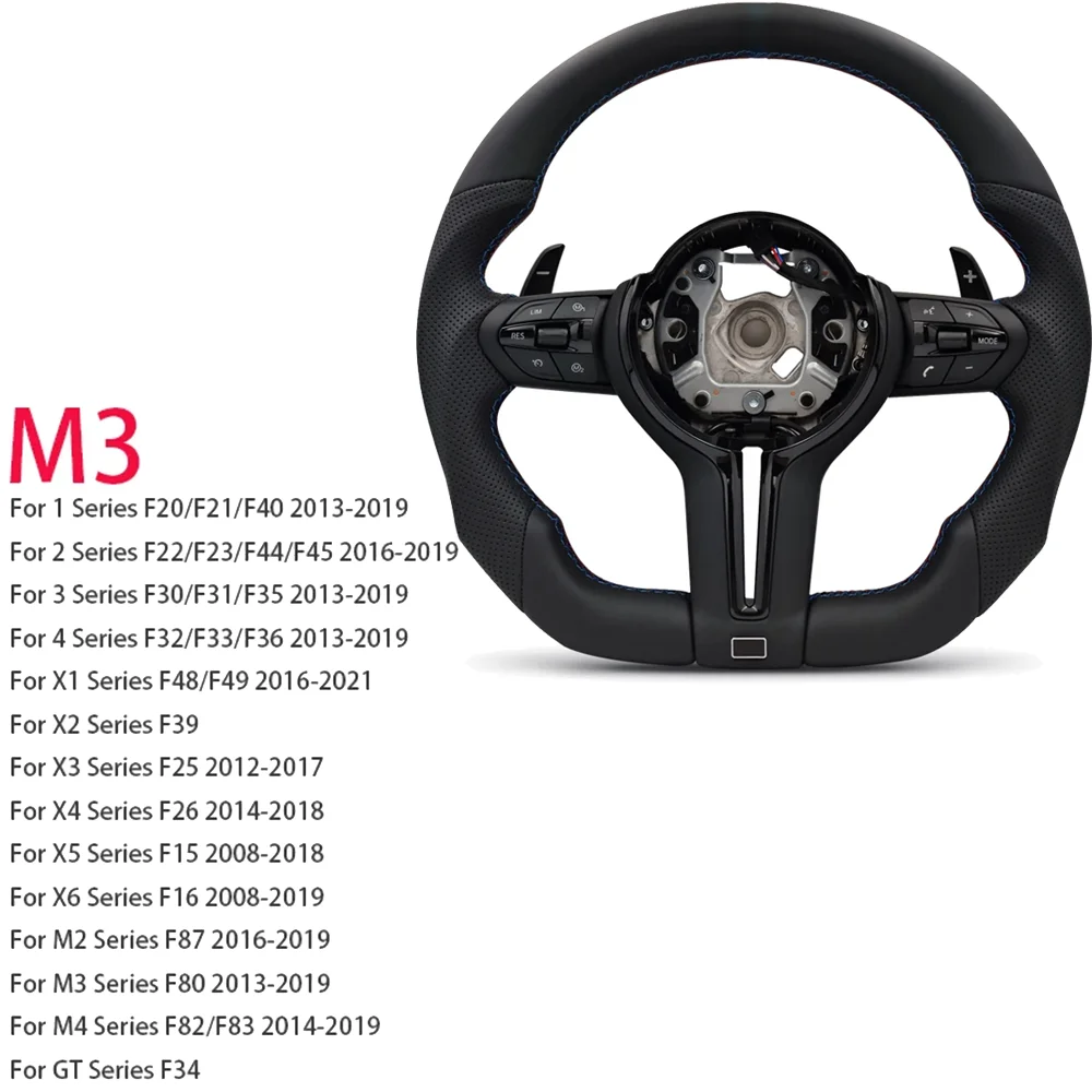 M Sport stuurwiel voor BMW Flat Bottom F01 F06 F10 F11 F12 F20 F21 F22 F25 F26 F30 F31 F32 F33 F34 F36 M3 F80 M4 F82 M5 F90