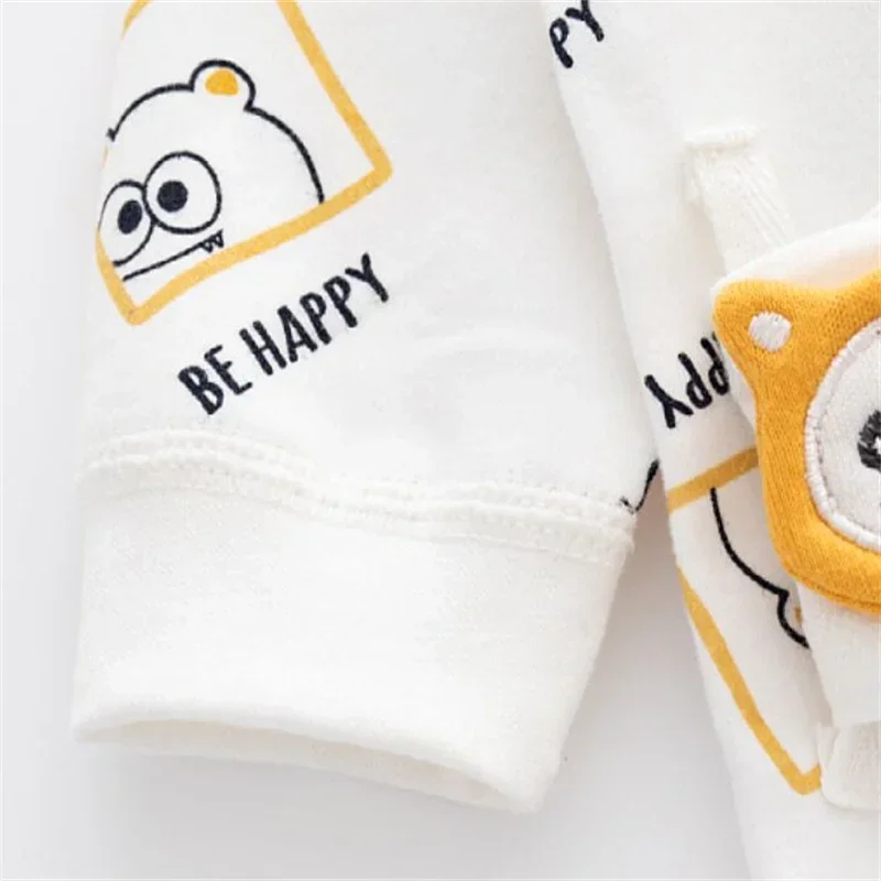 Spring Autumn Baby Girls Boys Romper Print Cartoon Frog Cotton Baby Clothes New Born Fashion Infant Jumpsuit Costume 0-6M New