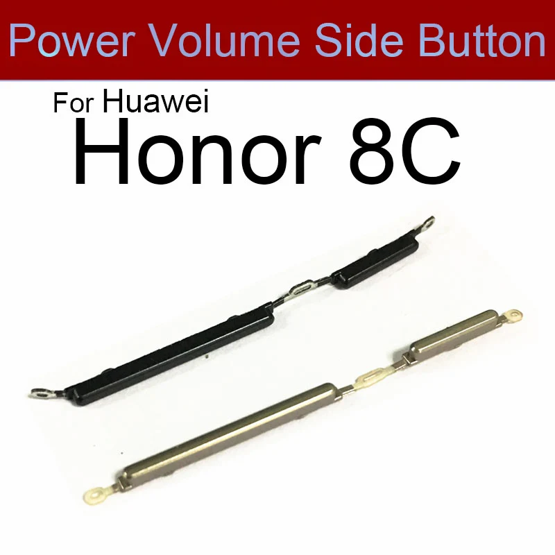 Power Volume Side Buttons For Huawei Honor 8 8A 8C 8X ON OFF Power Key Audio Control Button Side Key Replacement Repair Parts