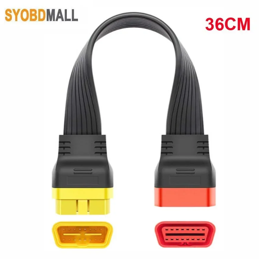 36cm Full Needle OBD2 16PIN Extension Cable for Launch 431 PRO3S+ for X431 PAD3 X431 PRO PRO3s OBD Bluetooth Connector Extender