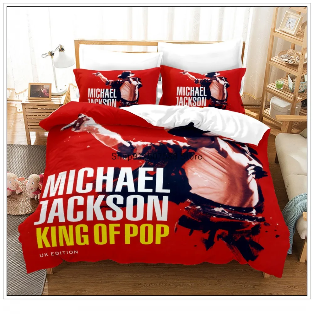 Michael Jackson Bedding Set Duvet Covers Character 3D Printed Home Textile Luxury Bed Set 200x200cm Bed Linens