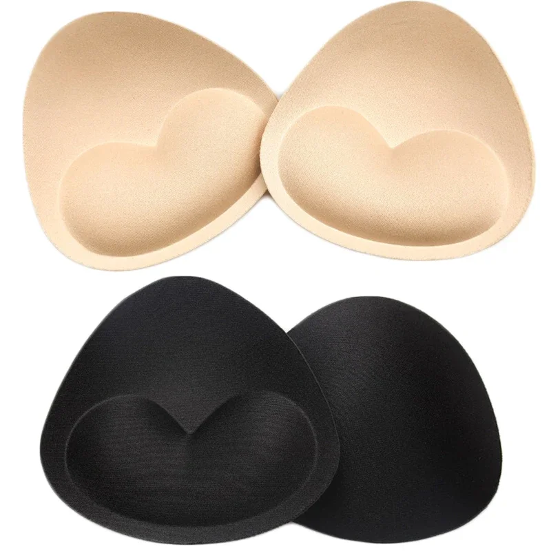 1Pair Sticky Bra Thicker Sponge Bra Pads Breast Push Up Enhancer Removeable Adding Inserts Cups Invisible Lift Up Bra for Women