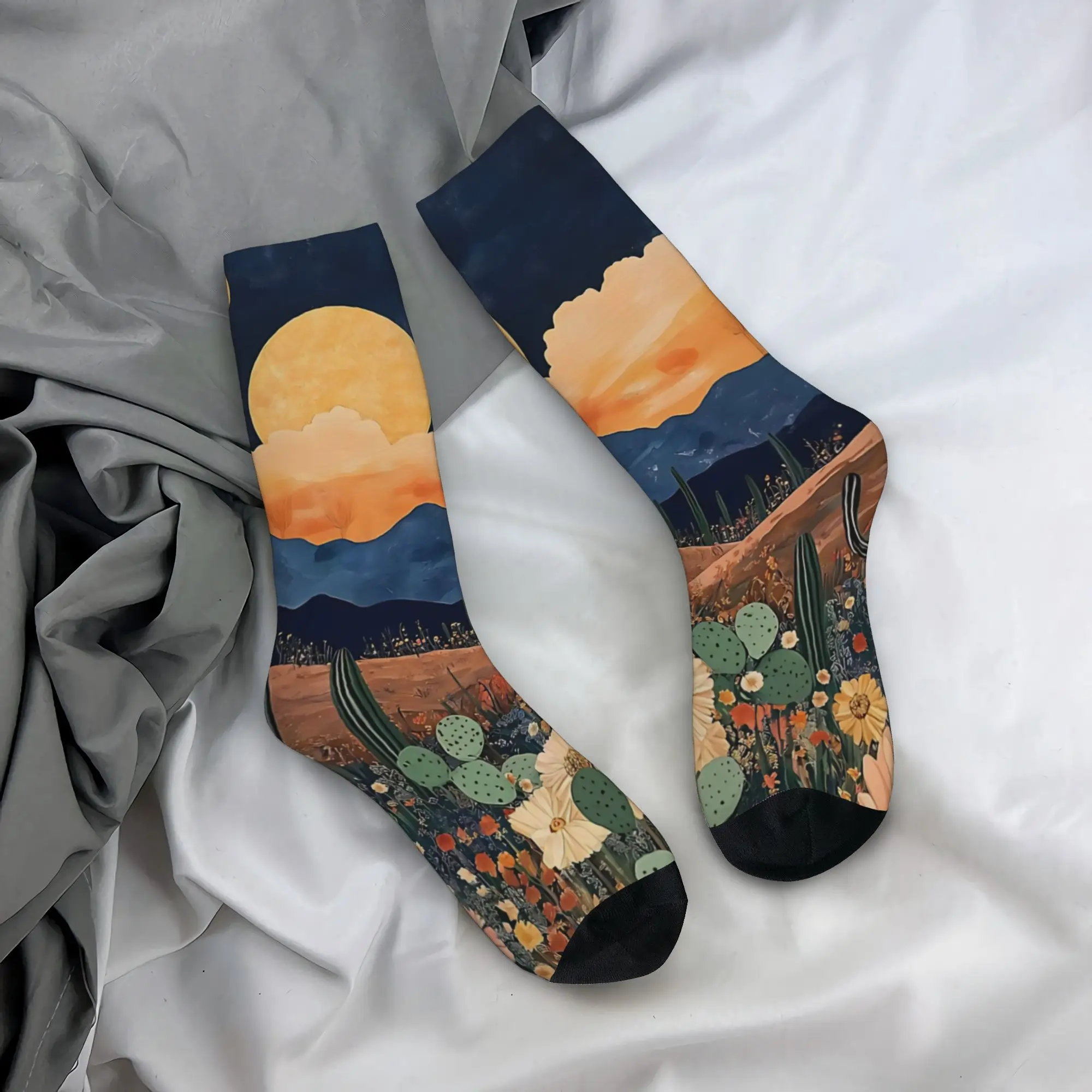 

Парные носки Mountain Morning: Зимние, дышащие, с узором, для велоспорта, нескользящие