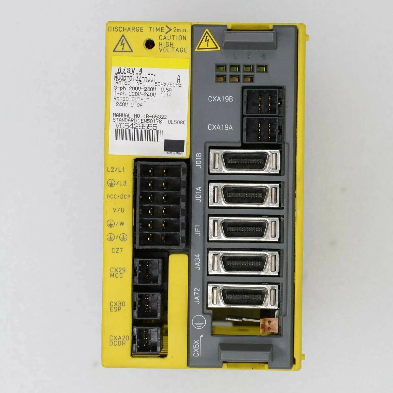 

Б/у A06B-6132-H001 для сервопривода FANUC A06B-6132-H001 Сервоусилитель
