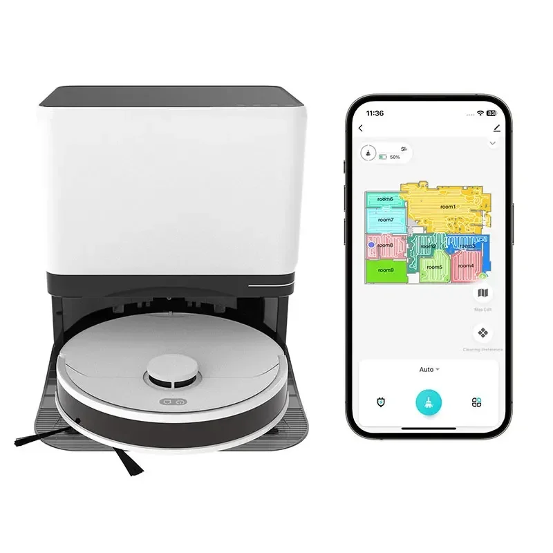 2026 New Laser Navigation Fully Intelligent Sweeping Robot Multi-function Cleaning Robot Floor Vacuum Cleaner And Mop Cleaner
