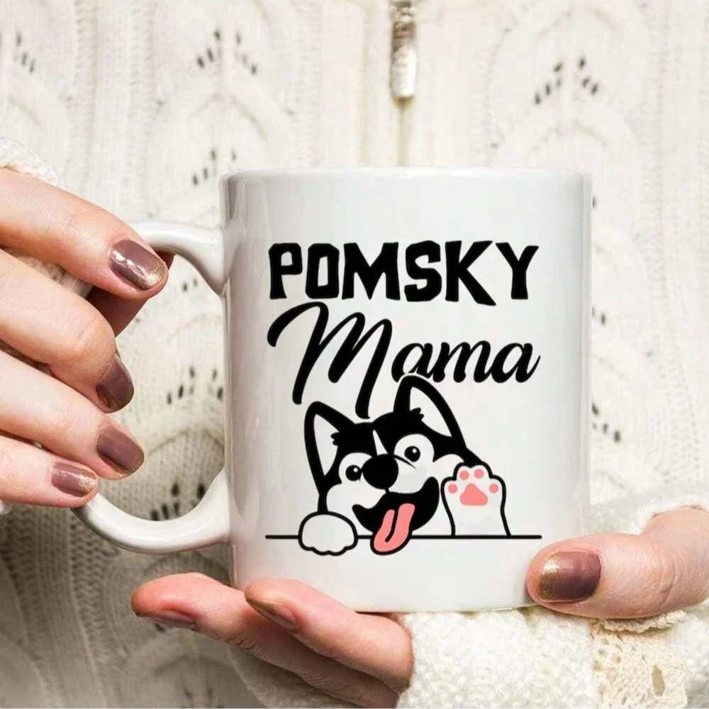 

Домашняя ежедневная белая керамическая кофейная кружка с принтом, 11 унций, чашка для питья, забавный праздничный подарок для друзей, семьи и друзей, лучший подарок