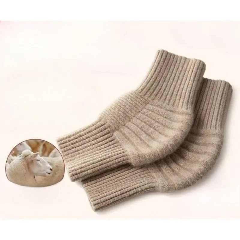Protezione medica del ginocchio in cashmere che mantiene caldo l'autunno inverno Lana antiscivolo Copertura a prova di freddo Articolazioni da uomo e da donna per anziani