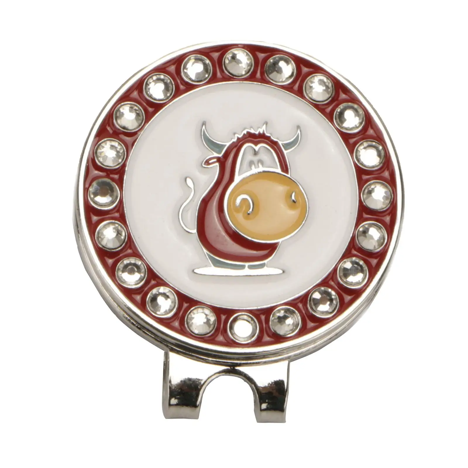 High Quality Golf Hat Clip Magnetic Ball Marker Custom Zinc Alloy Golf Marker for Golfers Cap and Visor