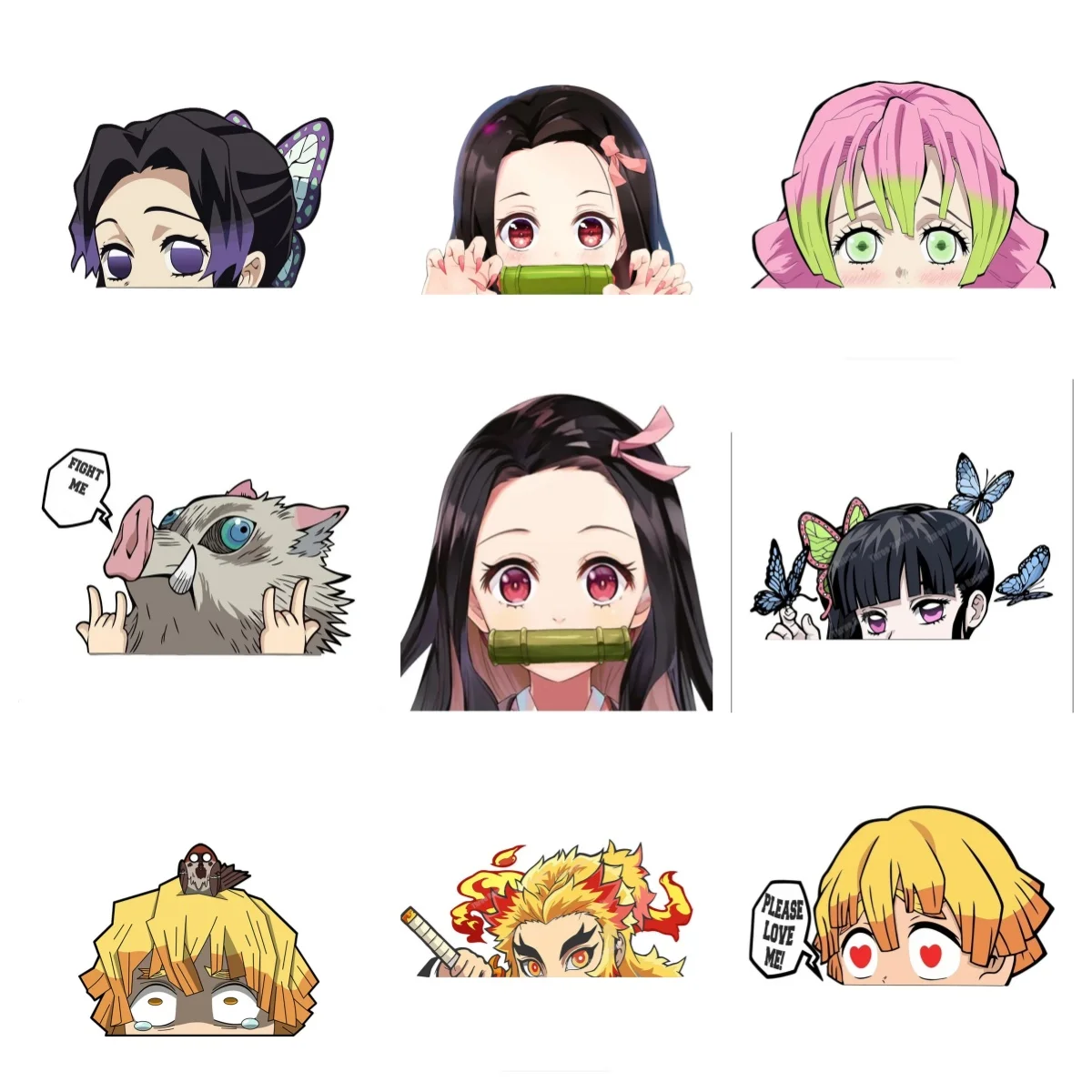 

Various Funny Demon Slayer INOSUKE HASHIBIRA Auto Bumper for Refrigerator Motorcycle Helmets Vinyl Decal