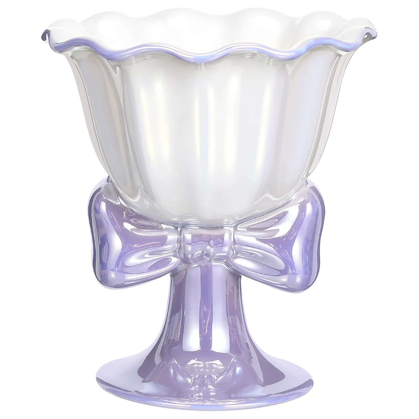 

Footed Ceramic Ice Cream Bowl Dessert Cup for Ice Cream Yogurt Pudding Cereal Fruit Serving Table Decorative Storage Dish