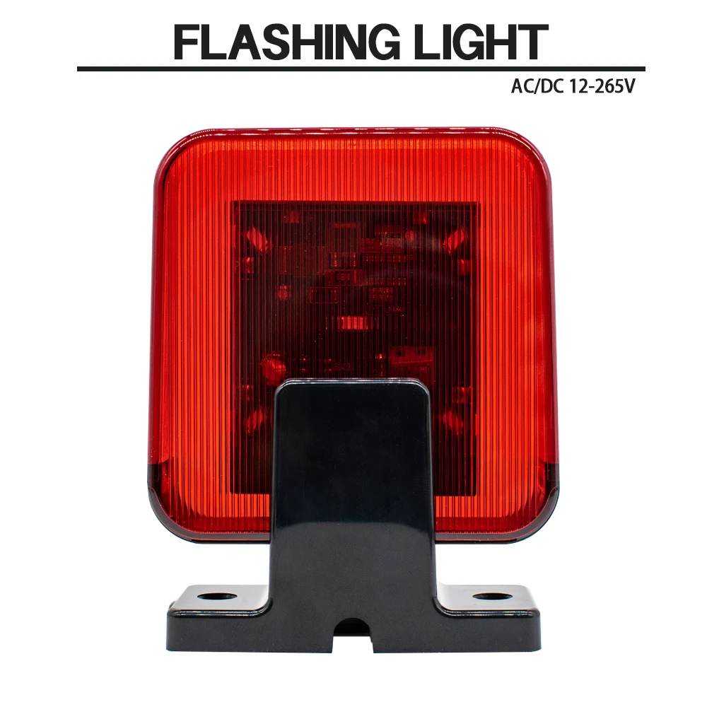 LED Wall Mount Emergency Strobe Light – Outdoor 12V 24V 220V Universal Flashing Signal Alarm & Warning Lamp view 5