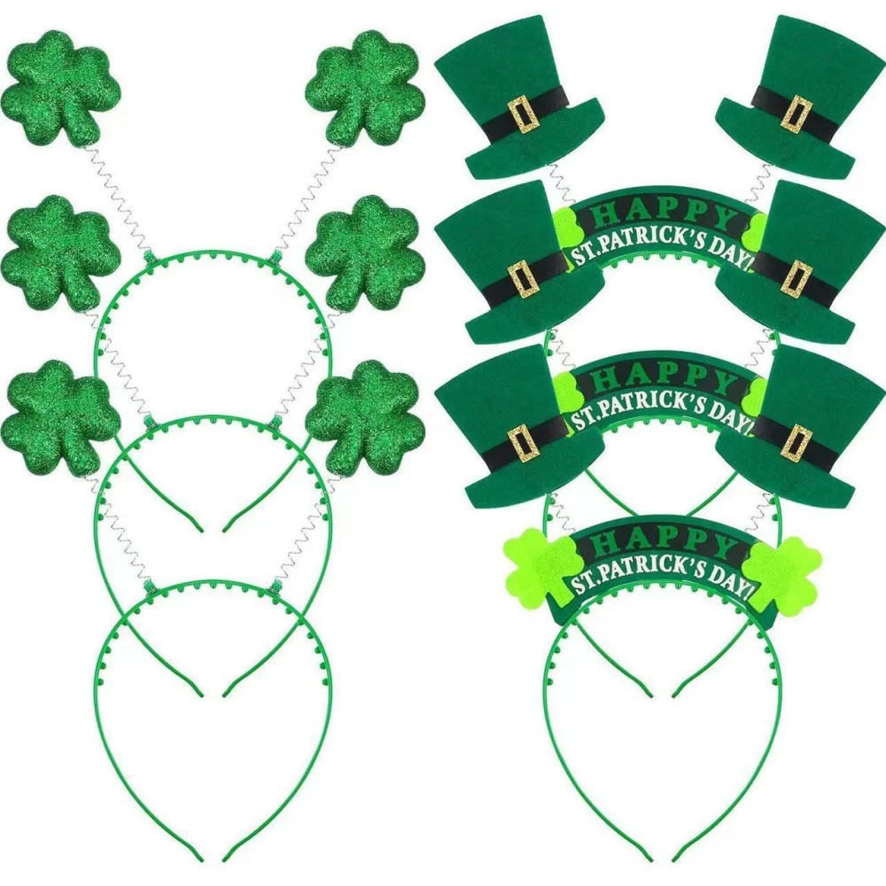 St Patrick Dag Decoratie Geluksoptocht Groene Hoofdband Party St Patricks Dag Haarband Klaver Hoofddeksels Vakantie Accessoires