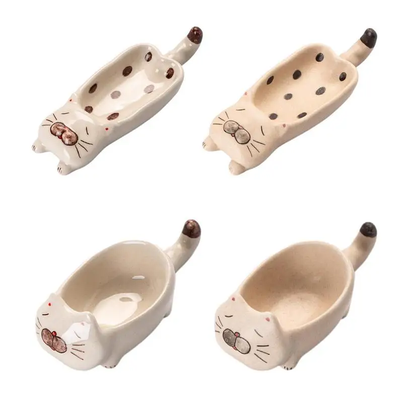 

Sauce Dishes For Dipping Ceramic Dipping Dish Soy Dish Bowls Cute Cat Shape Dipping Bowls Anti Slip Kitchen Gadgets