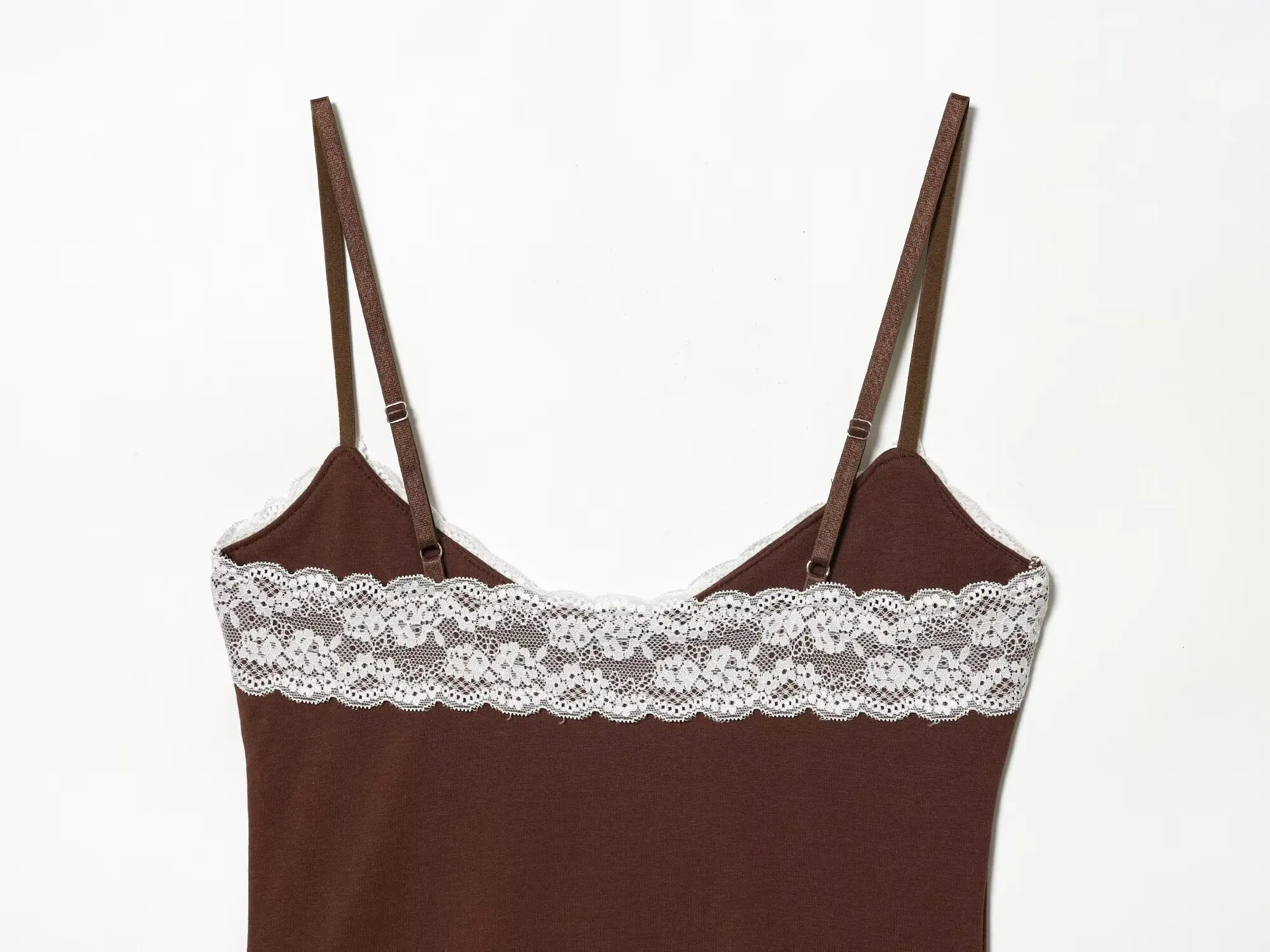 Jenny&Dave Summer Camisole T-shirt Cotton Knitted Tank Tops Slim Fit Lace T-shirt Woman Clothes Female Clothing - view 5