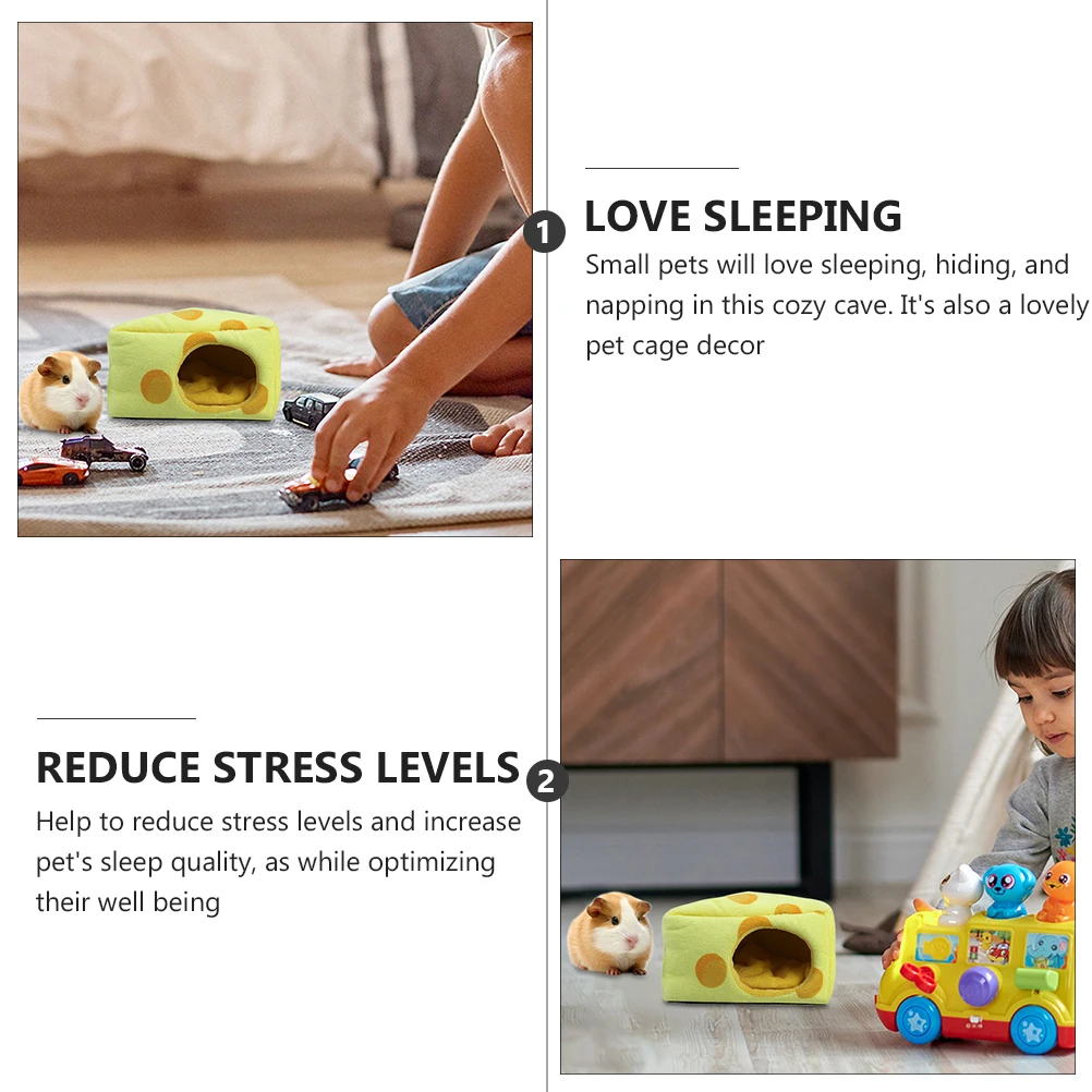 

Windproof Cotton Nest Small Pet Hamster Warm Hideout Hammock Cave Short Bed