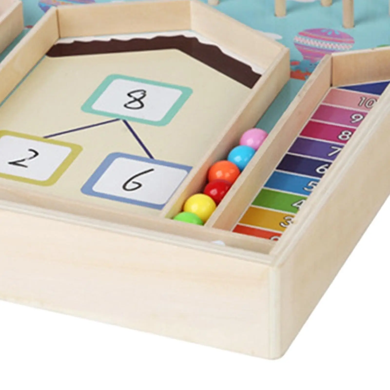 Kid Math Learning Toy Educational Toys Preschool Learning Toy Montessori Wood Math Toy for Boys Children Preschool Kids Girls