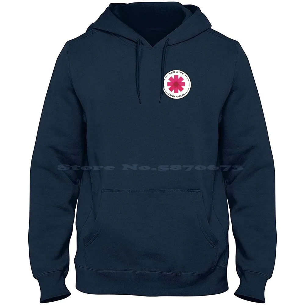 Save A Life — Carry Narcan! 100% Cotton Hoodie T Shirt Narcan Naloxone Addiction Recovery Therapy Overdose Medical Lifesaver