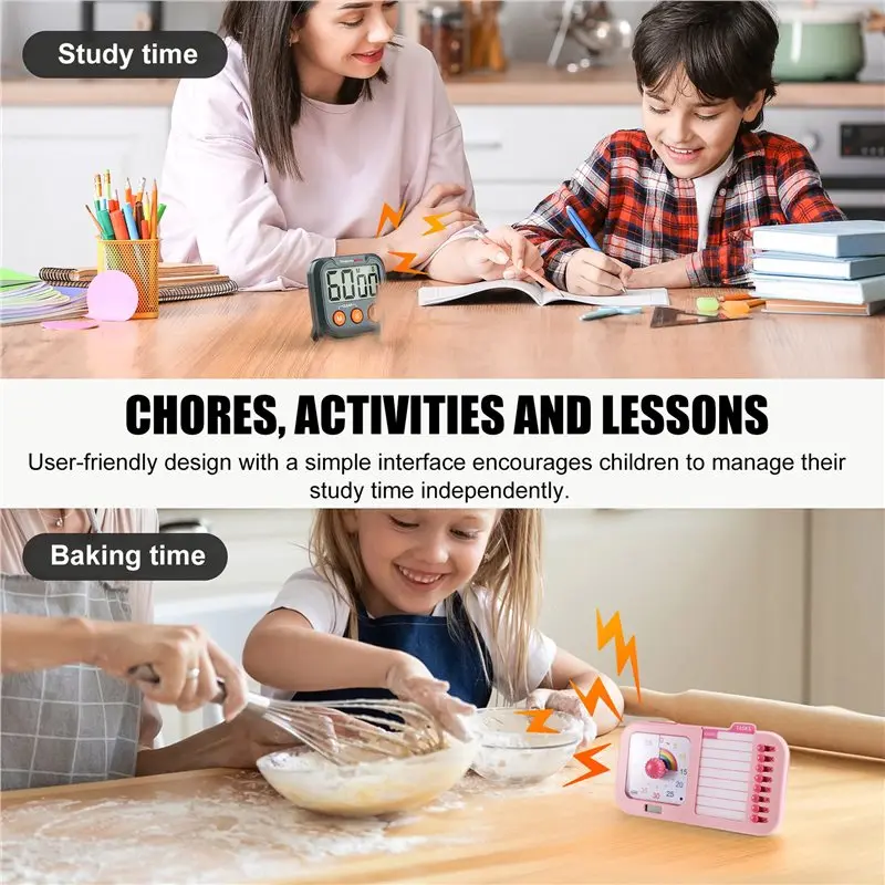 ABAE-Planning Board, Task Timer, Chore Chart Visual ADHD Timer 3 In 1 For Kids Adults, Visual Schedule Planner Tool