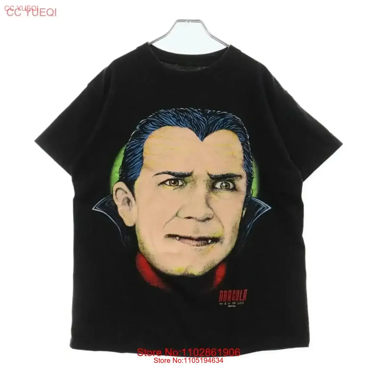 تي شيرت VINTAGE 90s BELA LUGOSI DRACULA PORTRAIT MOVIE تي شيرت Belargosi F جرافيك متعدد الاستخدامات قابل للتنفس ناعم وأنيق عتيق مغسول