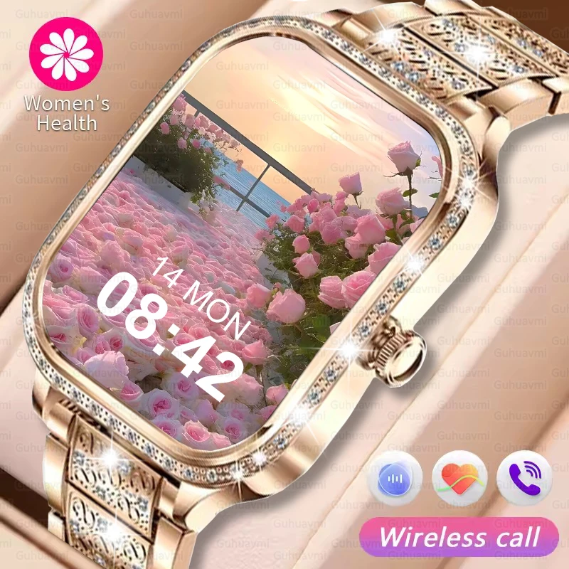 For Huawei Xiaomi Women Smart Watch Curved Screen Heart Rate IP68 Waterproof Fashion Lady Watches Sports Fitness Tracker Clock