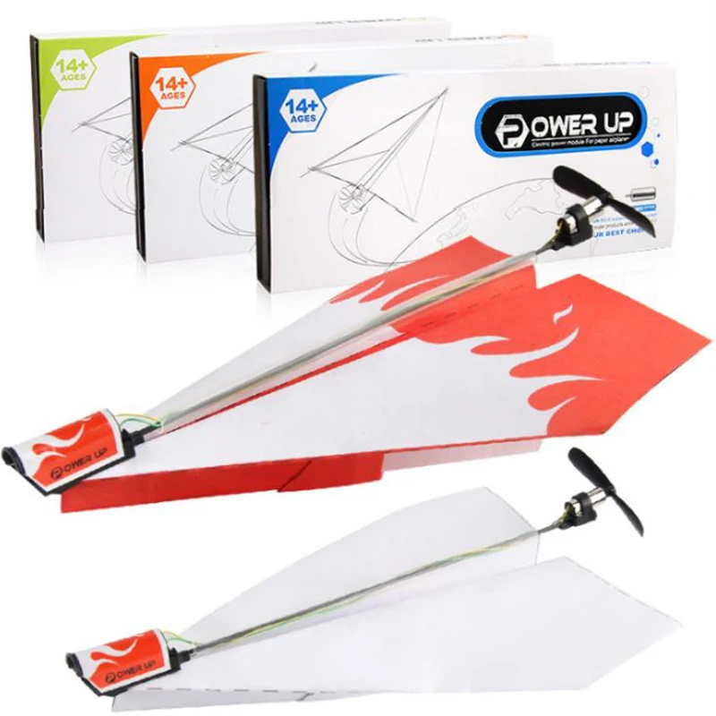 

Airplane Rc Folding Paper Model DIY Motor Power Rc Plane Kids Toy Airplane Model