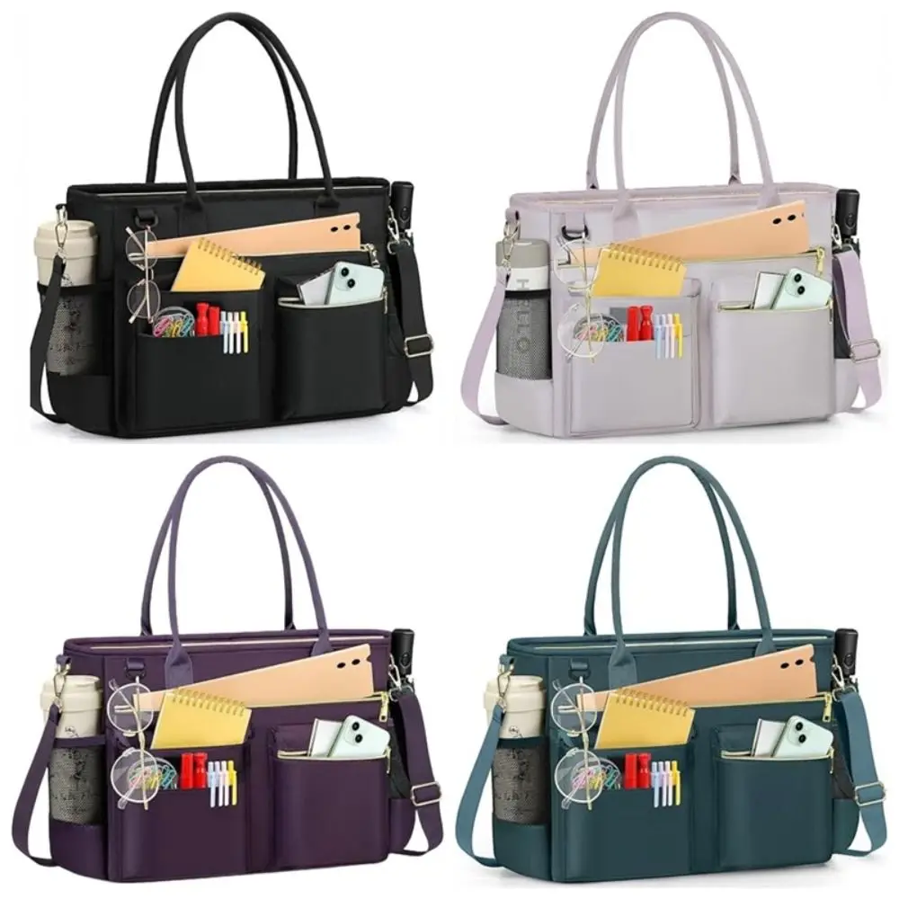 Multifunctional 15.6 Inch Laptop Bag Oxford Large Capacity Work Tote Water-Resistant Laptop Tote For Women