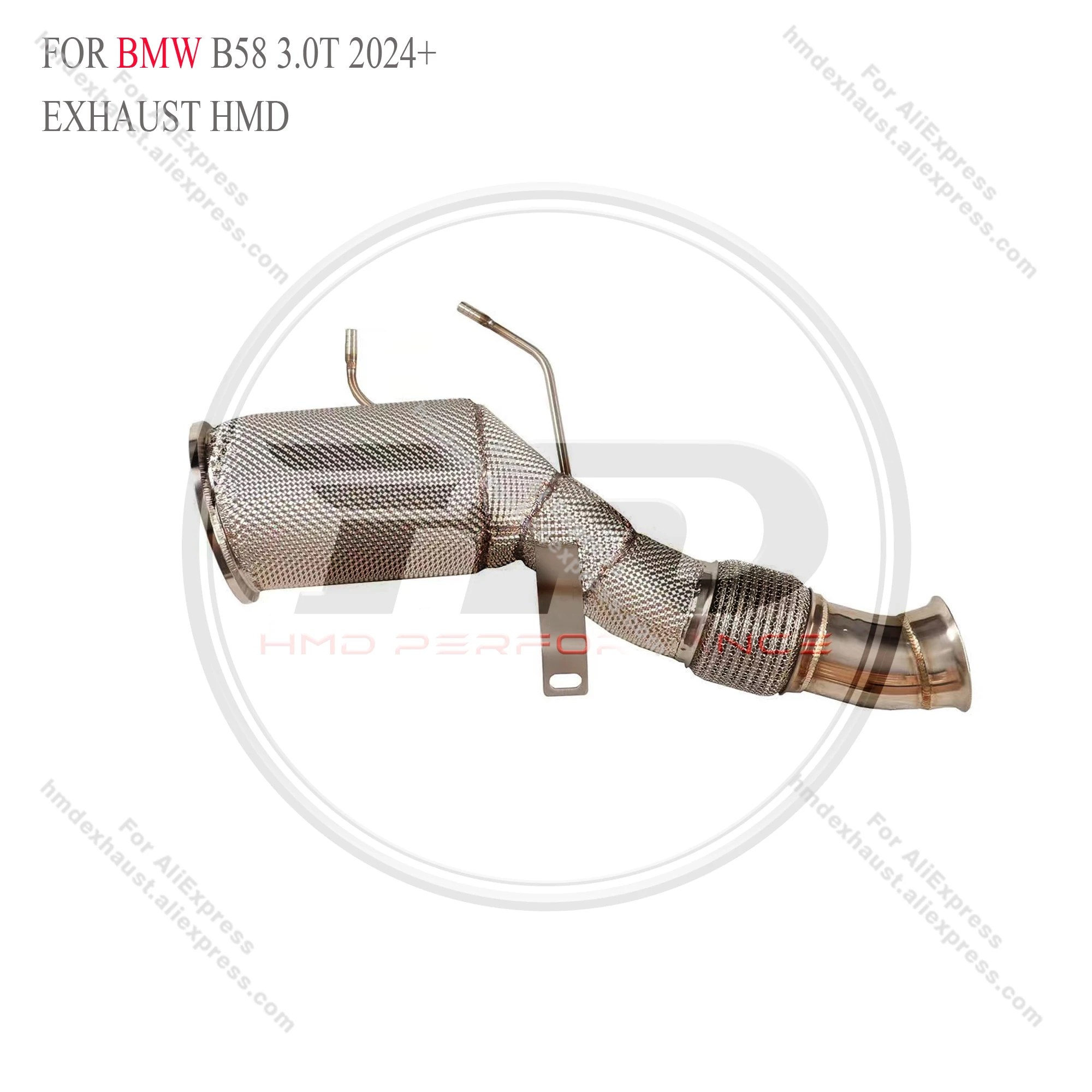 

HMD Exhaust System Downpipe High Flow Performance for BMW B58 3.0T 2024+ with heat shield