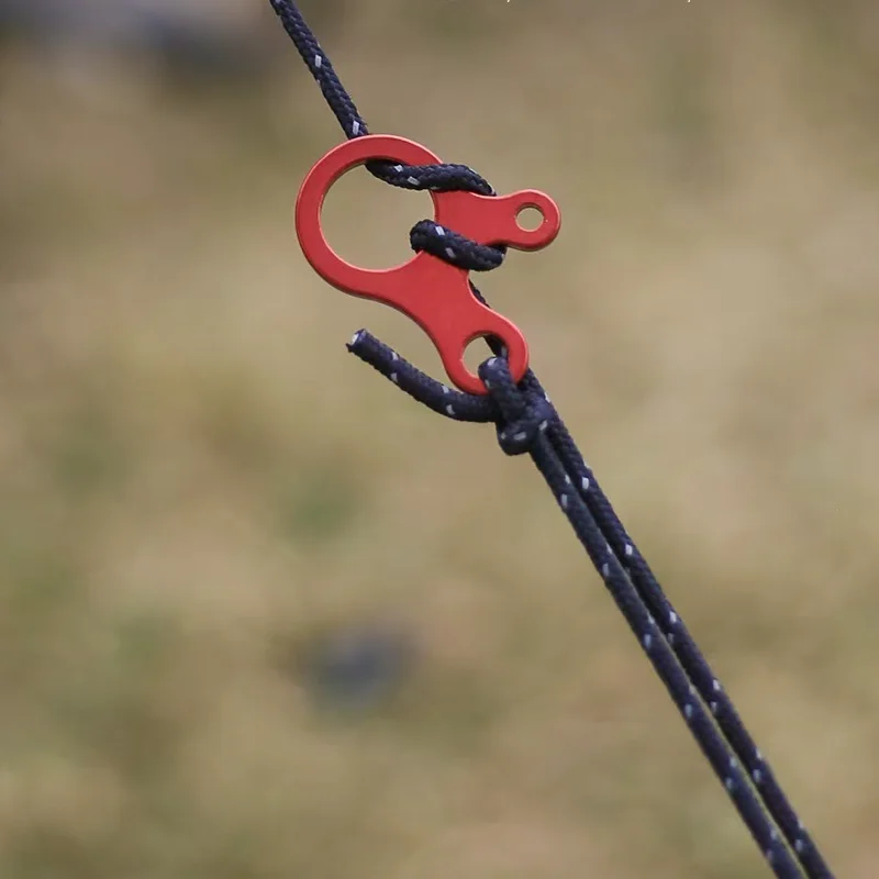 軽量 3 穴スネイルガイラインアジャスターテント風ロープファ - Outdoor Camping Guy のレビューと価格