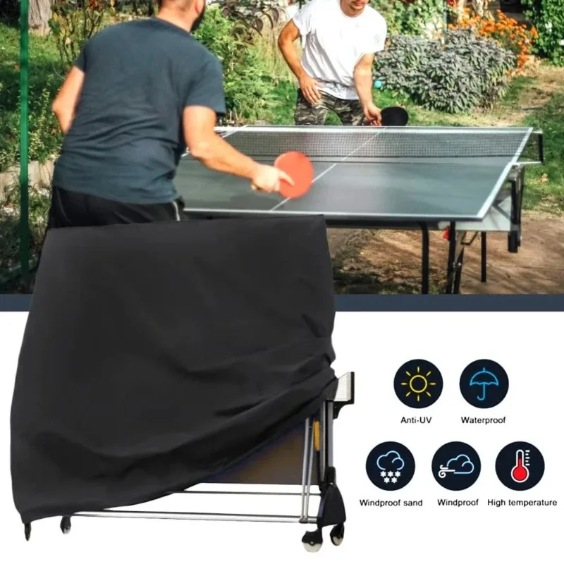 

165*70*185cm Ping Pong Table Cover Waterproof Dust-proof Table Tennis Protection Cover for Indoor/Outdoor Ping Pong Table