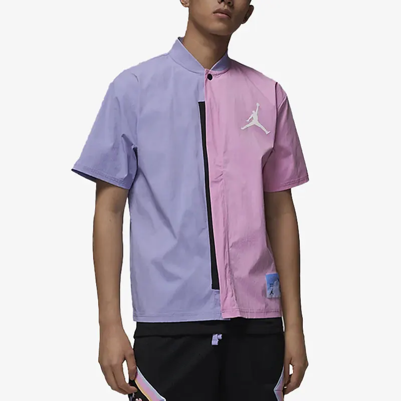 Nike Authentic Jordan New Mens Comfortable Breathable Patchwork Short Sleeve T-Shirt FD6573-538